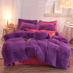 Luxury Thick Fleece Duvet Cover Set – Warm, Plush, Fluffy Bedding for Queen & King Beds