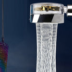 Propeller Driven High Pressure Shower Head – Turbocharged Handheld Nozzle with Stop Button & Cotton Filter