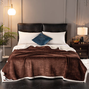 Double Fleece Blanket – Ultra-Thick, Soft & Warm Winter Throw for Bed & Sofa