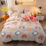 Four-Piece Milk Velvet Bedding Set – Soft, Warm & Cozy Velvet Bed Sheets