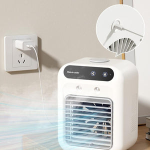 Portable Air Conditioner & Water Cooling Fan – Compact Air Cooler for Room, Office & Car
