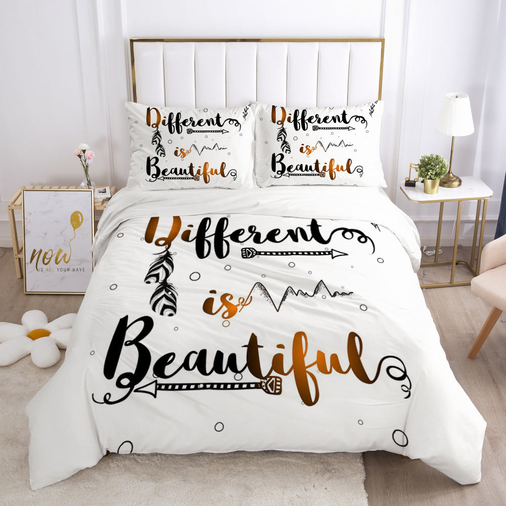 3D Digital Bedding Set – Modern 3D Duvet Cover & Pillowcase Set for Bedroom Makeover