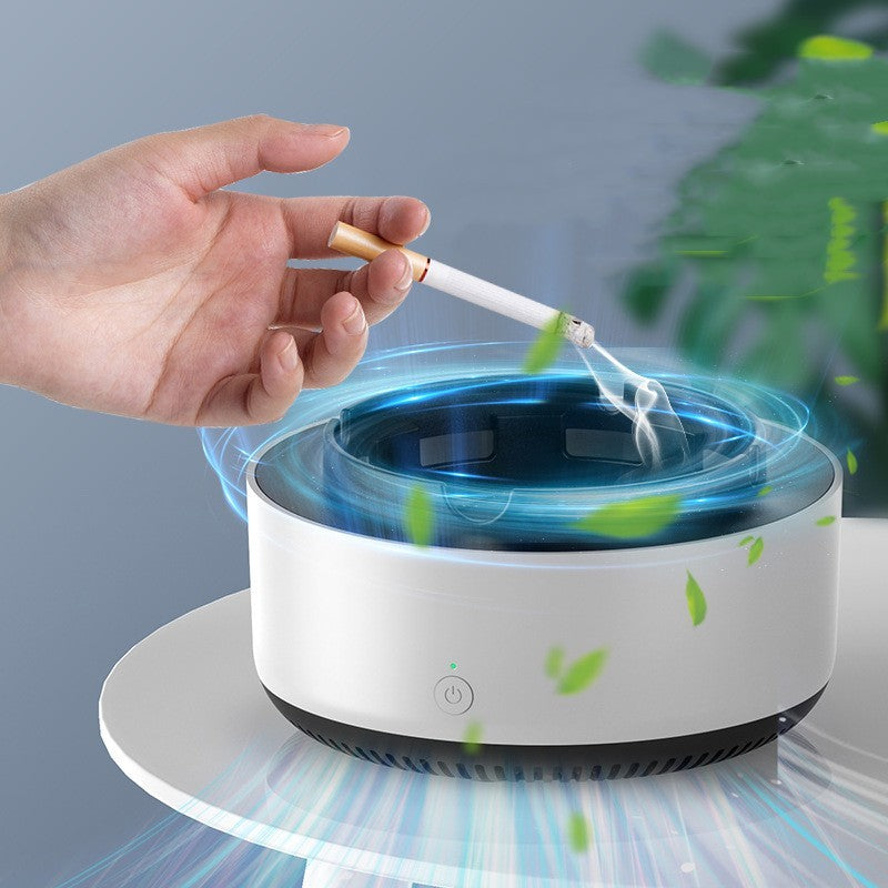 Portable Car Ashtray with Smoke & Air Purification – Automatic Anion Purifier for Cars