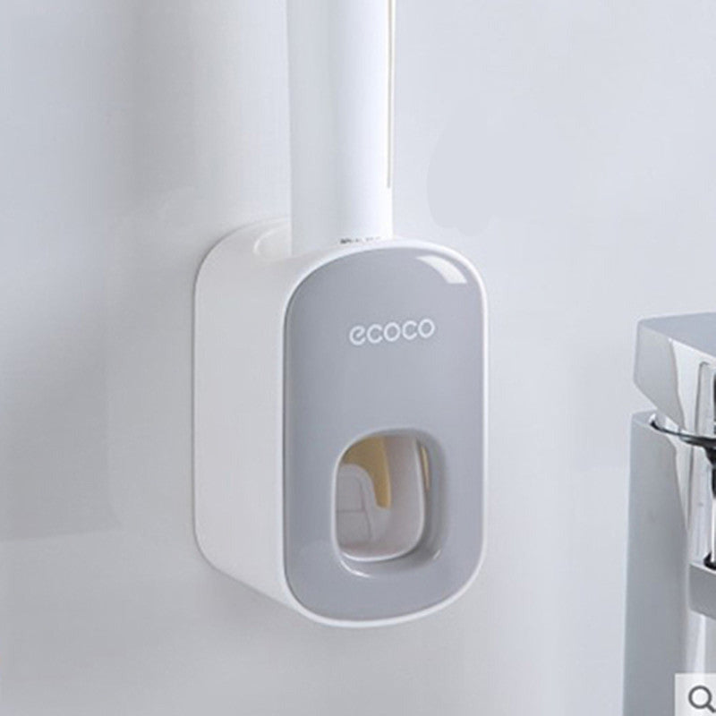 Wall Mounted Automatic Toothpaste Dispenser & Holder – Hands-Free Bathroom Accessories Set