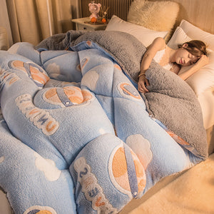 Super Thick Winter Quilt Core – Warm, Cozy & Soft for Single & Double Beds