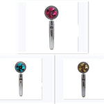 Propeller Driven High Pressure Shower Head – Turbocharged Handheld Nozzle with Stop Button & Cotton Filter