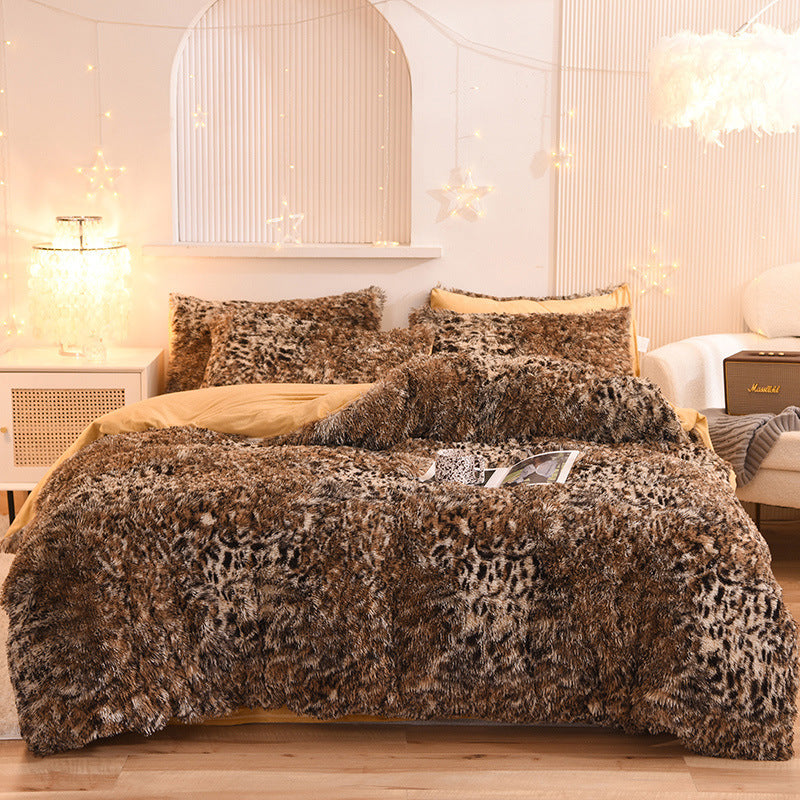 Luxury Thick Fleece Duvet Cover Set – Warm, Plush, Fluffy Bedding for Queen & King Beds