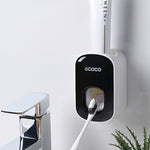 Wall Mounted Automatic Toothpaste Dispenser & Holder – Hands-Free Bathroom Accessories Set