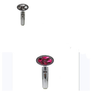 Propeller Driven High Pressure Shower Head – Turbocharged Handheld Nozzle with Stop Button & Cotton Filter
