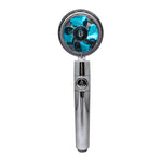 360° Rotating Water-Saving Shower Head – High Pressure ABS Fan Nozzle Rain Spray Bathroom Accessory