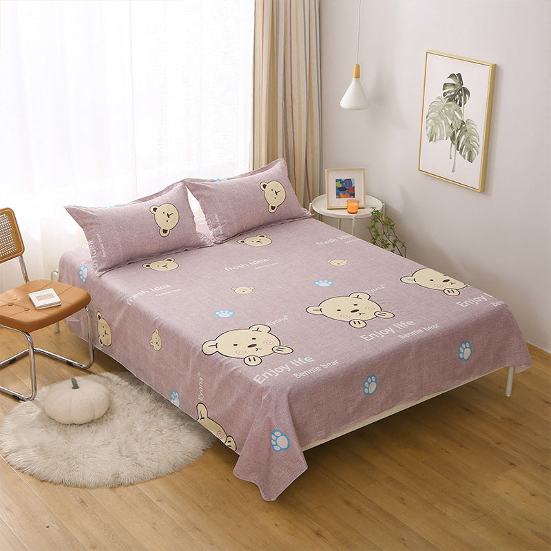 Cartoon Bed Sheet – Single & Double Size Soft, Fun, and Colorful Bedding