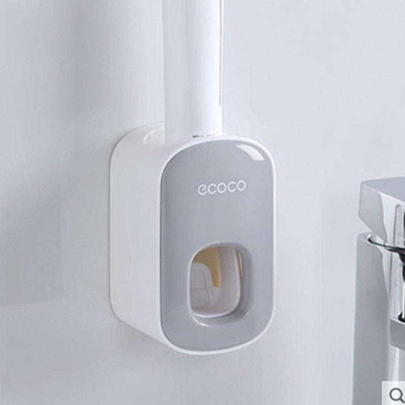 Wall Mounted Automatic Toothpaste Dispenser & Holder – Hands-Free Bathroom Accessories Set