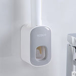 Wall Mounted Automatic Toothpaste Dispenser & Holder – Hands-Free Bathroom Accessories Set