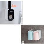 Wall Mounted Automatic Toothpaste Dispenser & Holder – Hands-Free Bathroom Accessories Set