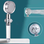 360° Rotating Water-Saving Shower Head – High Pressure ABS Fan Nozzle Rain Spray Bathroom Accessory